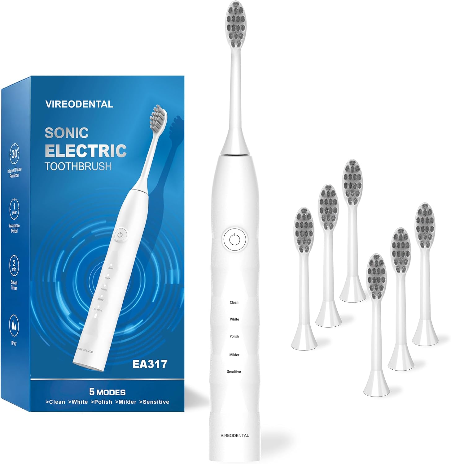 Sonic Electric Toothbrush for Adults & Kids,Type-C Rechargeable Toothbrush
