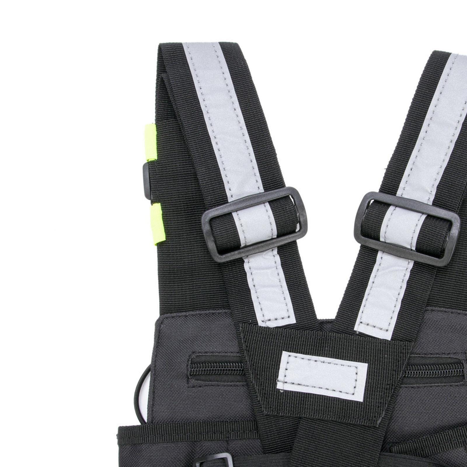 3 set di fondine da spalla, pettorali, pettorali, gilet, attrezzatura per walkie talkie custodia durevole