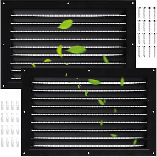 2 Pcs Attic Vent 8" X 12" Metal Shed Vents