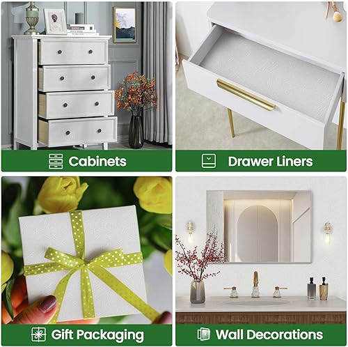 Miniatura 39 de Abyssaly - Papel tapiz amarillo para despegar y pegar, extraíble, para dormitorio de niñas, autoadhesivo, textura de seda en relieve, papel adhesivo