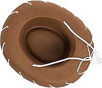 Vista 2 de Sombrero de vaquero Century Novelty de fieltro para niños, marrón