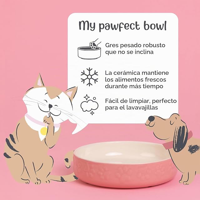 Foto 2 de 6 de Mason Cash Colour Mix - Plato para Gatos (13 cm), Color Rosa