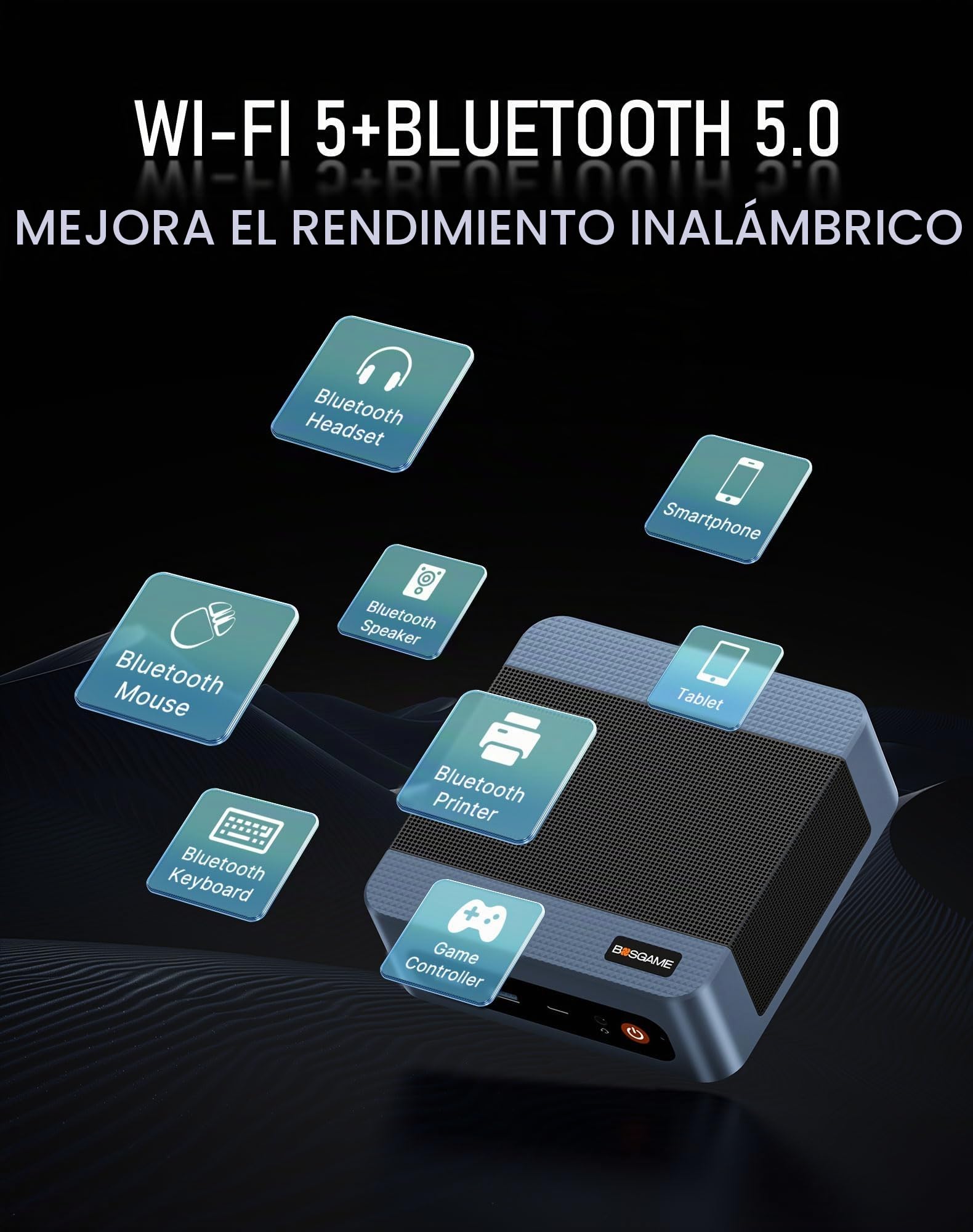 BOSGAME E5 Ryzen 3 5300U Mini Pc (Beats 4300U/N150,) 16 GB RAM,512 GB SSD