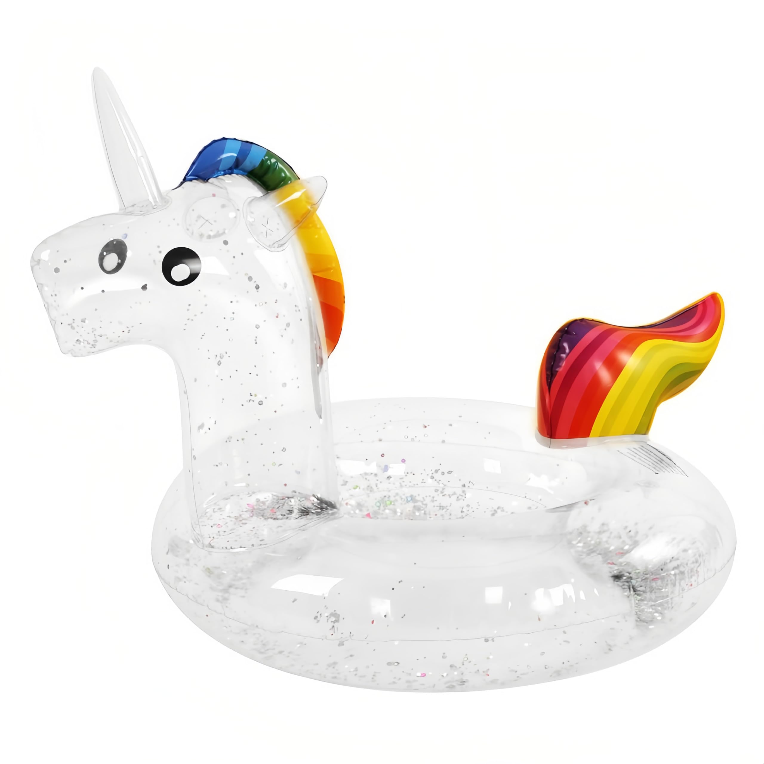 Flotador Hinchable Unicornio, Anillo de Natación Flotante de Unicornio, Juguetes de Piscina, Divertidos Flotadores, Flotador Inflable de Unicornio, Juguetes de Piscina para Niños y Adultos
