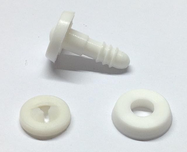 celloexpress Pack of 1 - Regular Animal Joints 25mm White - Teddy Bear & Soft Toy Making Limbs and Head Joints