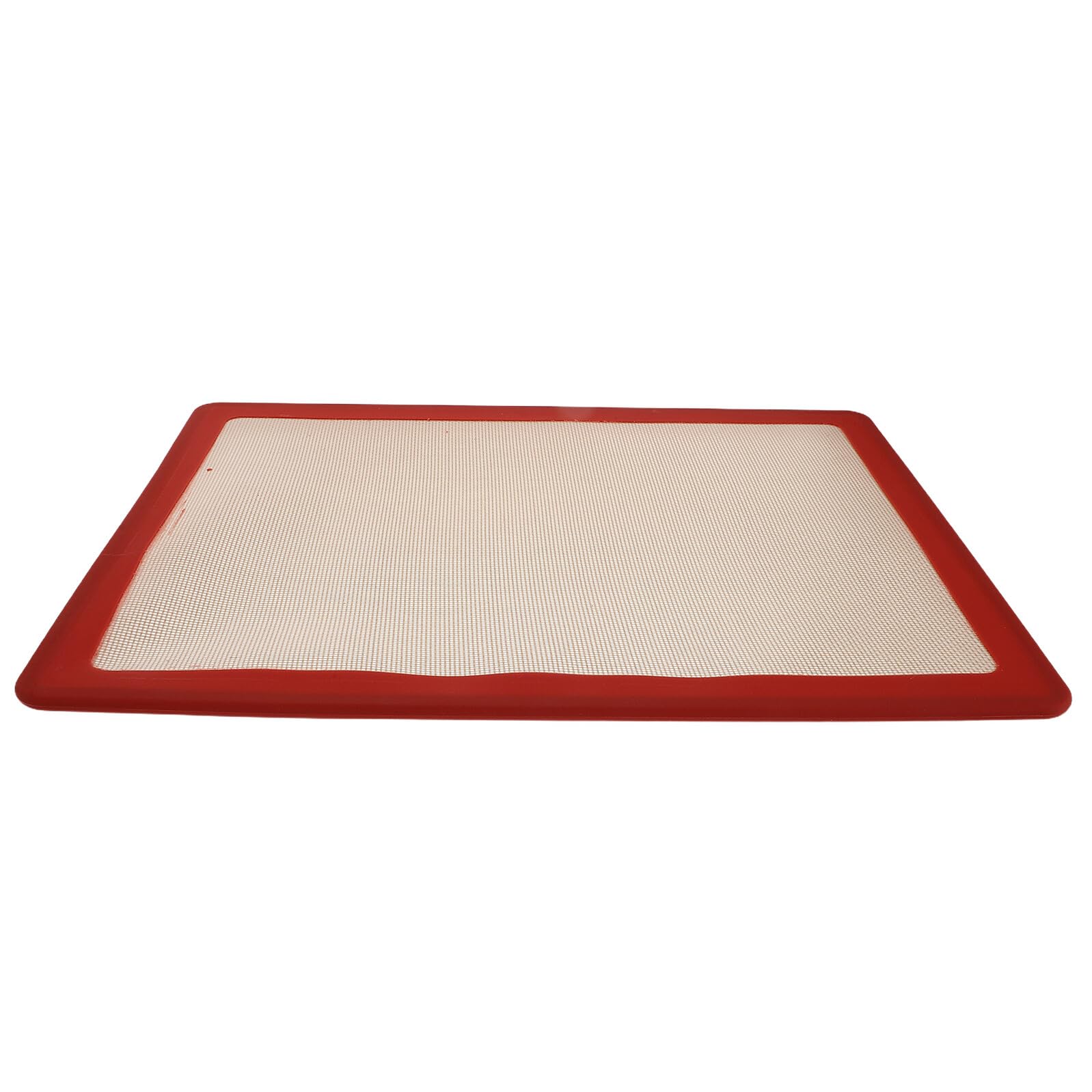 Ipetboom Tapete de Silicona para Hornear Refuerzo de Hierro Antiadherente Resistente al Calor Reutilizable y Multifuncional Tamaño Estándar Color Rojo Adecuado para Repostería