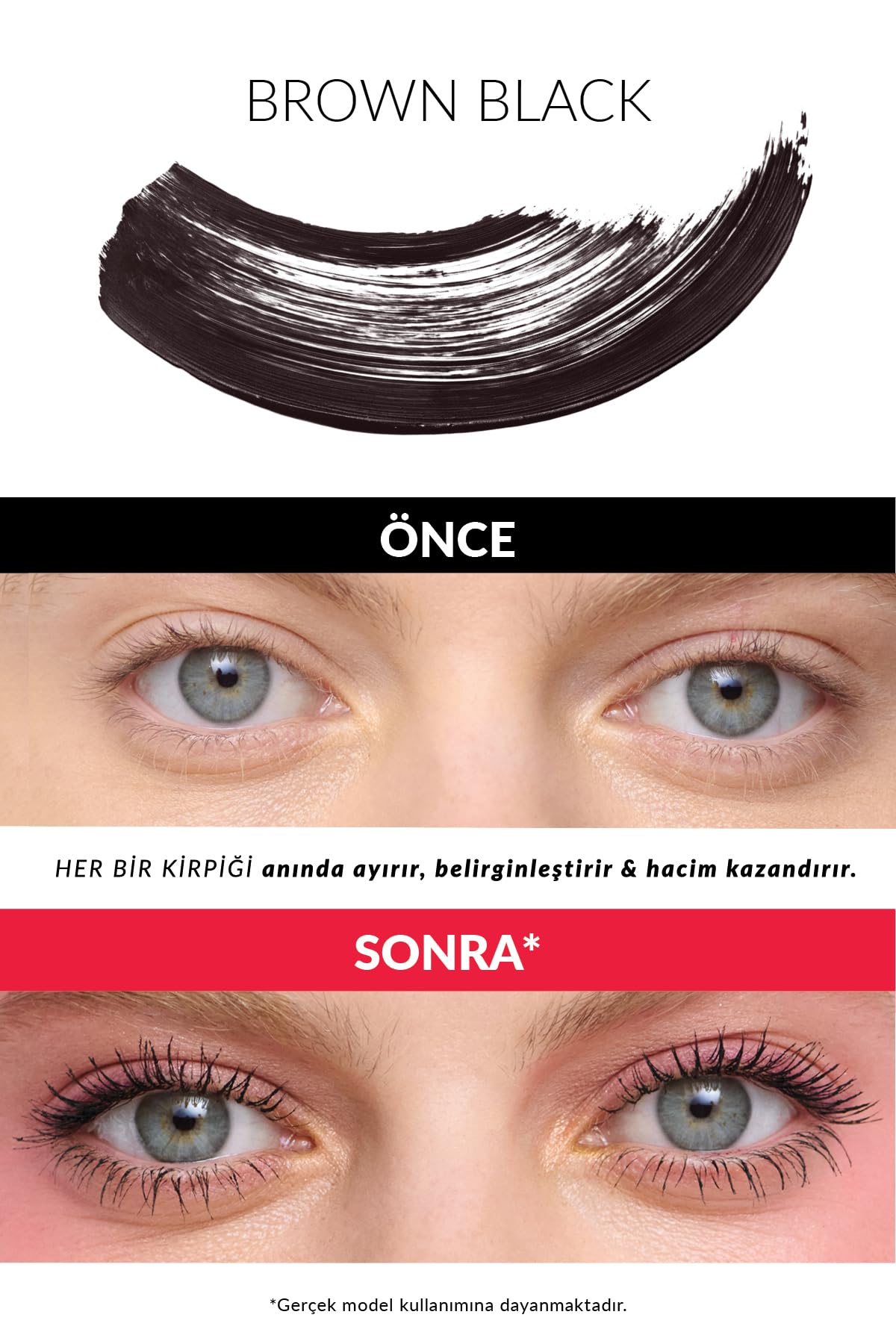 Avon Fan-Omenal Hacim Veren & Tek Tek Ayıran Maskara Brown Black