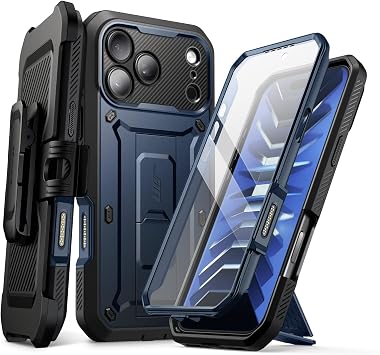 SUPCASE for iPhone 18 Pro Max Case/ 17 Pro Max Case, Belt Clip, Azure