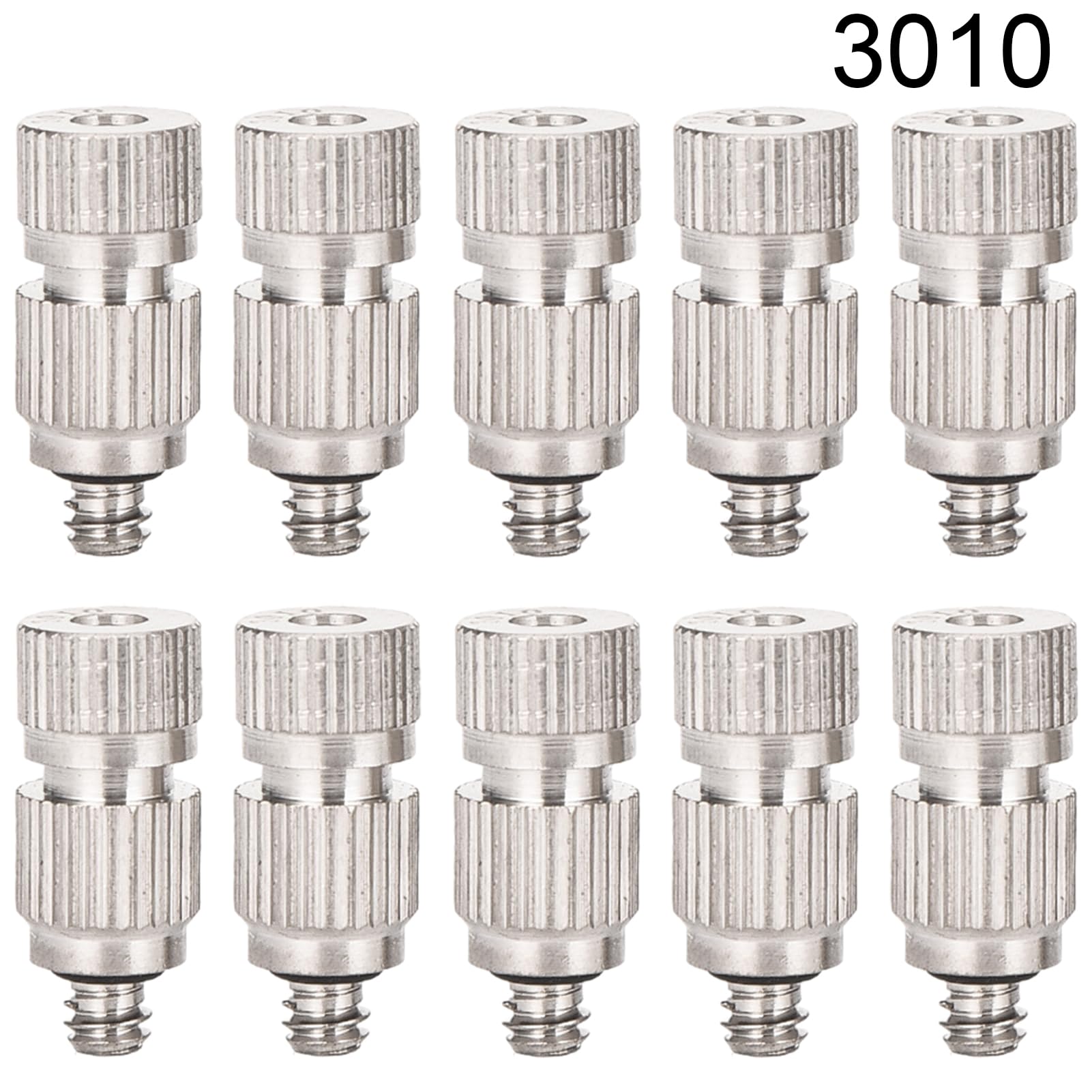 Lot de 10 buses de brumisation pour système de refroidissement extérieur en acier inoxydable à haute pression avec filtre en laiton pour système de brumisation (taille : 0.3mm)