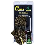 CLENZOIL Cobra Bore Cleaning System - Efficient, Easy Gun Cleaning Kit - Includes CLP Gun Bore Cleaner - with Integrated Brass Bore Brush - Woven Cotton Rope - for 44-45 Caliber Pistol