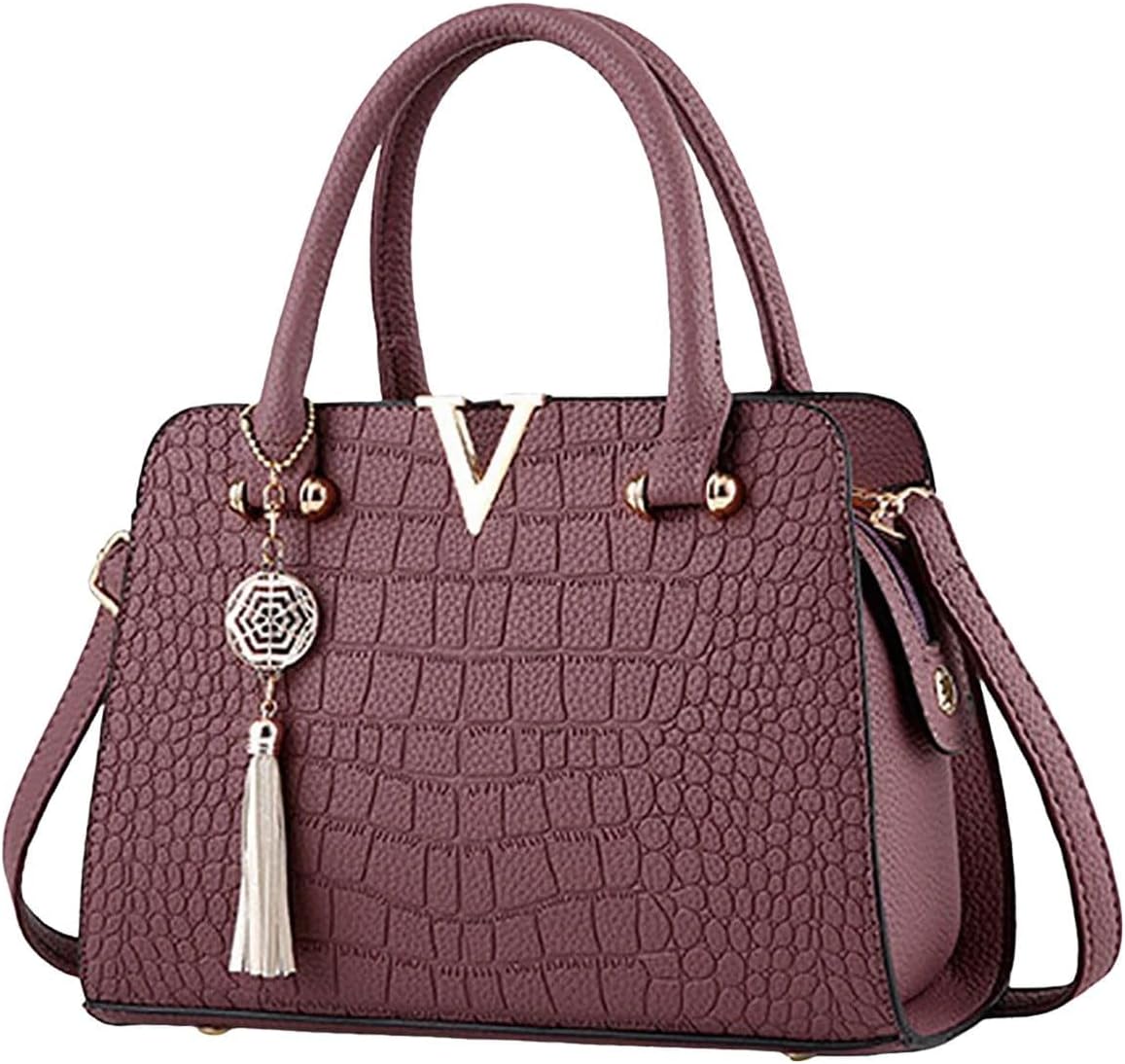 Purses and Handbags for Women Leather Tote Shoulder Bag Top Handle Medium Satchel for Ladies