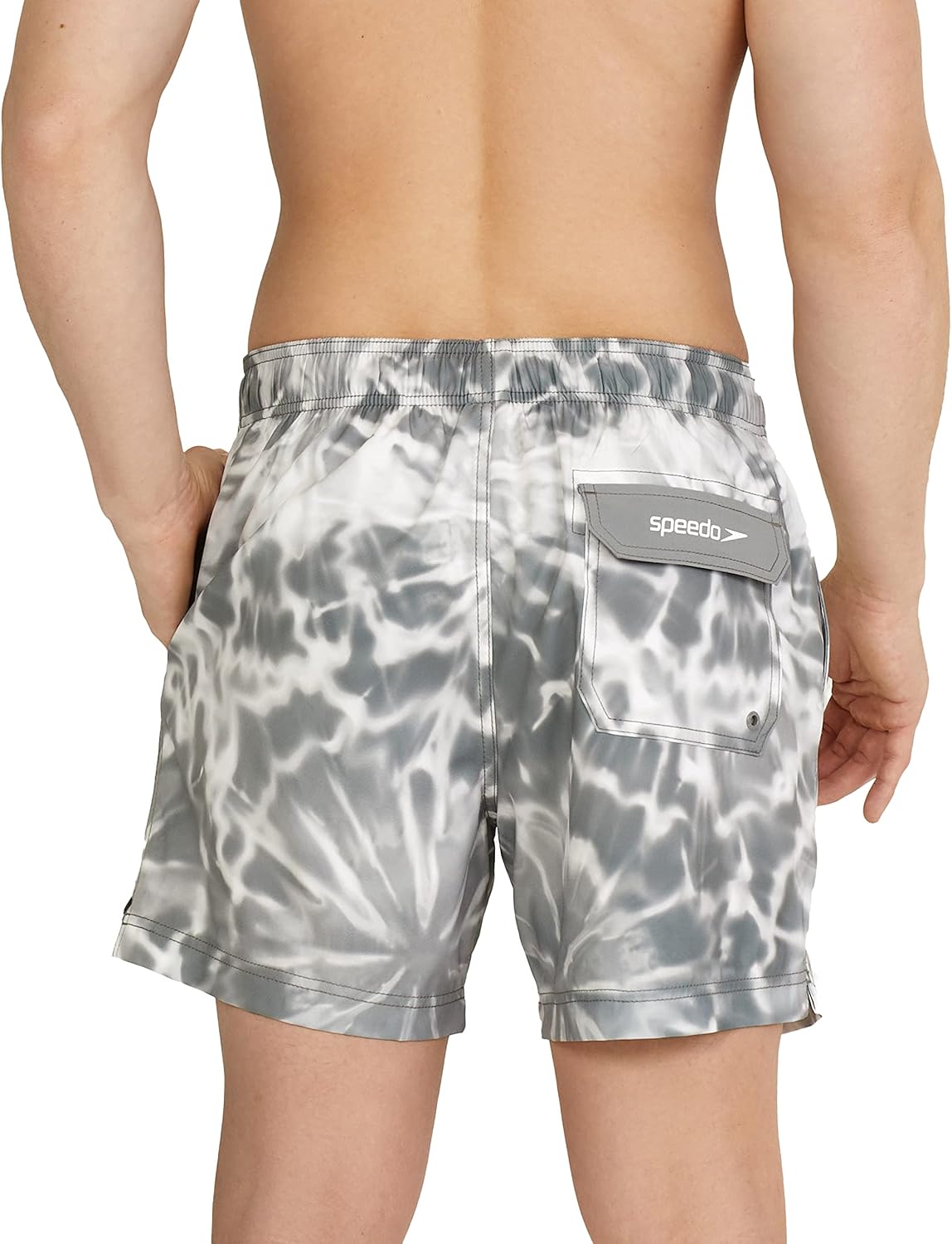 Speedo Mens Swim Trunk Short Length Redondo Comfort Liner PrintSwim Trunks