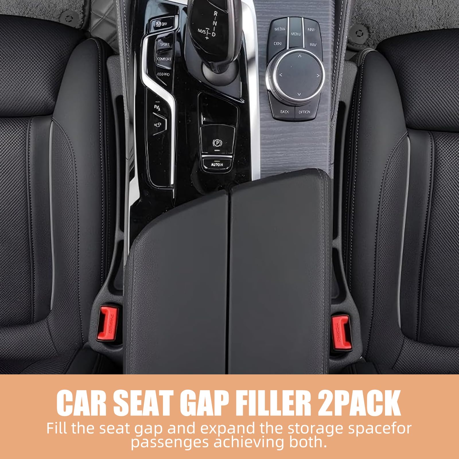 No Drop Seat Guard Car Seat Gap Filler Drop seat Gap fillers Between Seat and Console Stop Things — view 7