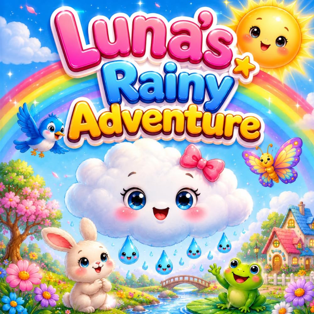 Luna's Rainy Adventure: A Heartwarming Bedtime Story About Kindness , Friendship , and Discovering Joy for Toddlers and Preschoolers .