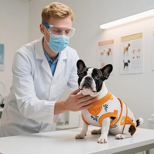 Miniatura 6 de Kuoser Traje de recuperación para perros y gatos después de la cirugía, camisa profesional de recuperación de mascotas, vendajes para heridas