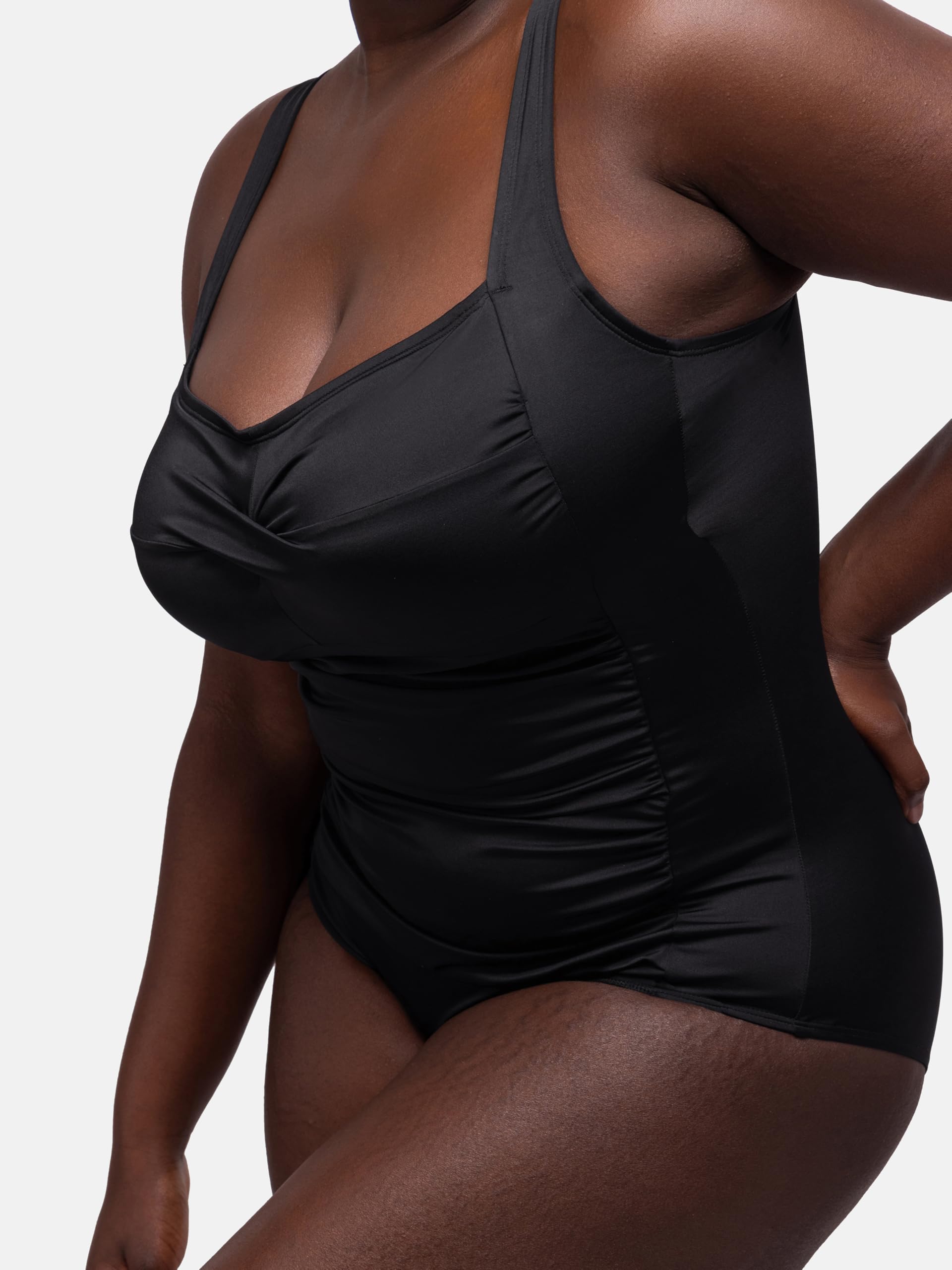 DORINA Fiji-Shaping_Swimsuit Jednoczęściowy damski, czarny, XL