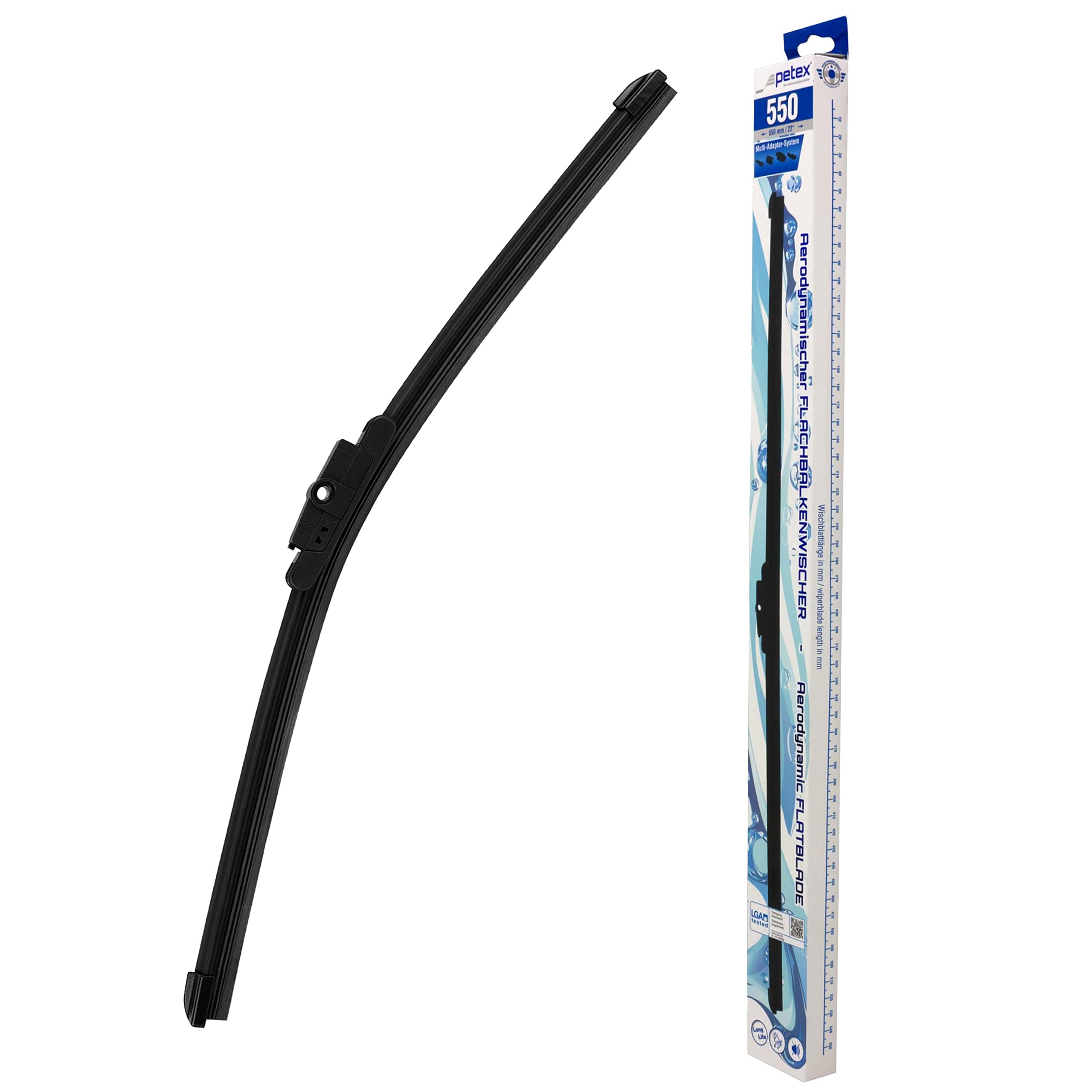 PETEX 1 x windscreen wiper, length: 550 mm - front windscreen