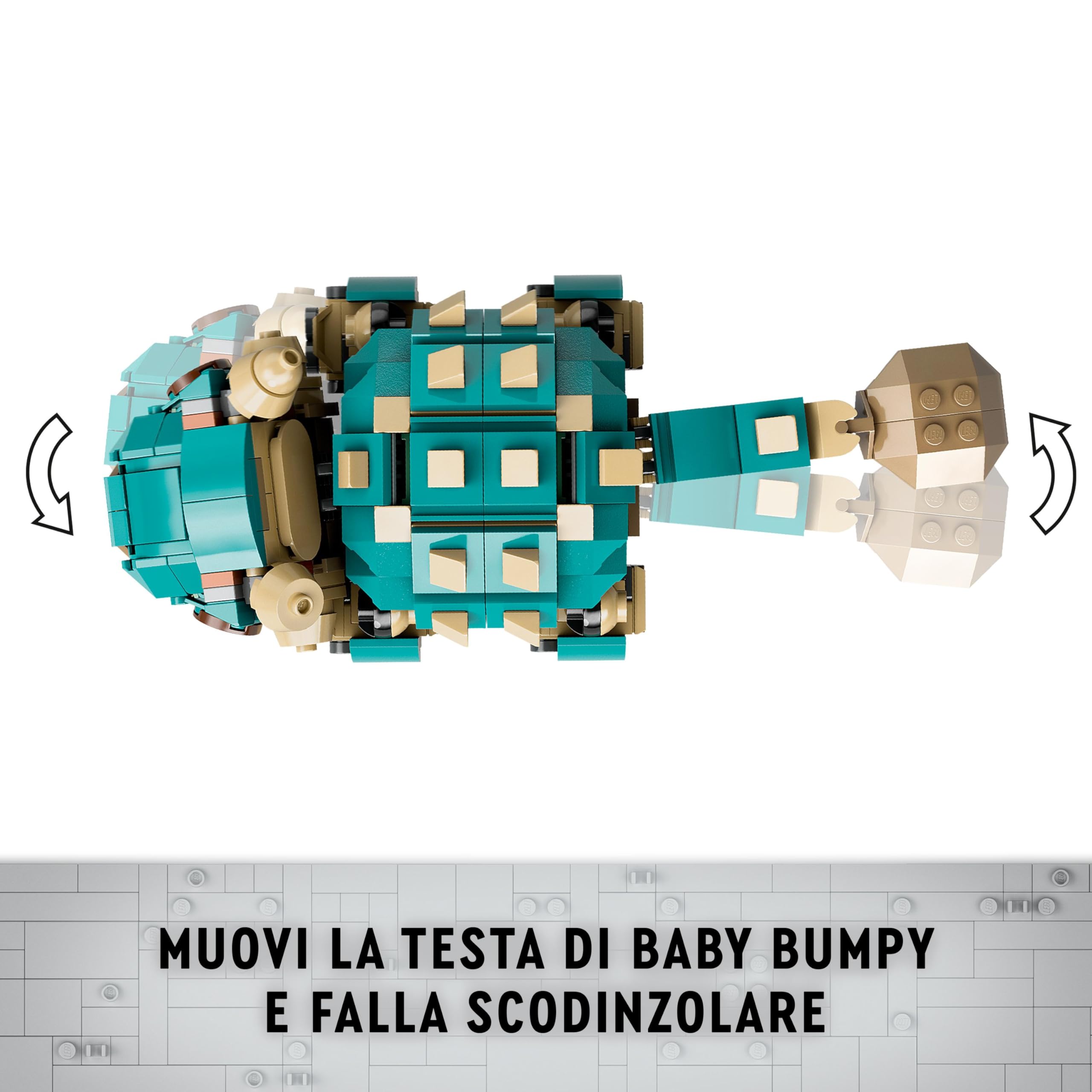 LEGO Jurassic World Baby Bumpy: Anchilosauro, Giocattolo d'Avventura per i Fan del Cretaceo, Giochi Creativi per Bambini e Bambine da 7 Anni in su, Idea Regalo di Compleanno dalla Serie TV 76962