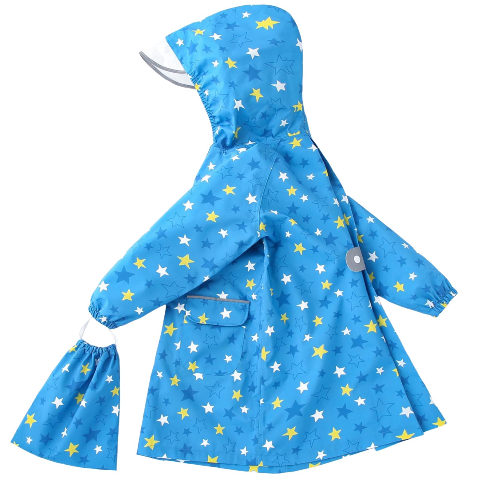 Impermeabile Bambini Tuta Pioggia Bambina Antipioggia con Cappuccio Impermeabili Ragazzi Ragazze Giacche da Pioggia Bambino Poncho Antipioggia Design Completamente Stampato