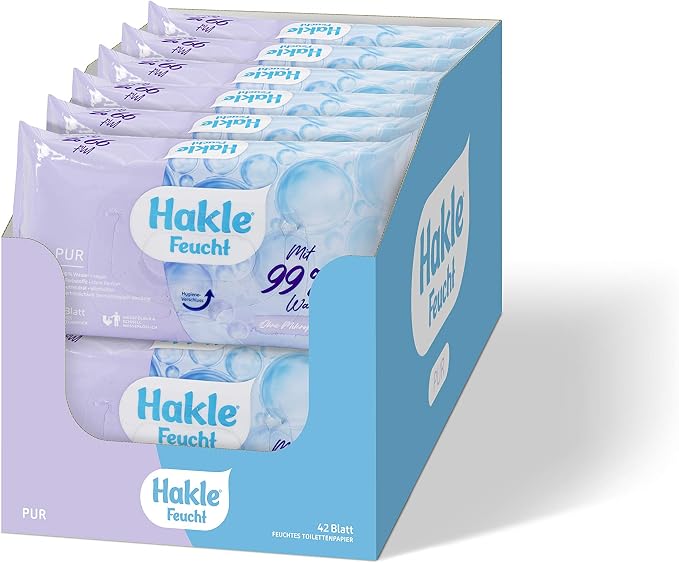 Hakle Feucht Ultra Med 42 Blatt - Mit Hamamelis & Panthenol (6er
