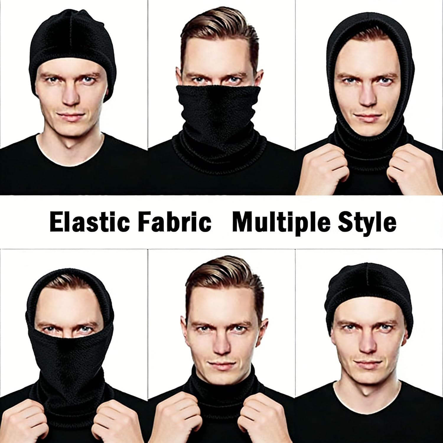 Winter Neck Warmer, Polar Fleece Neck Gaiter Warm Face Cover, Cold Weather Ski Face Mask Windproof for Men and Women - Image 4