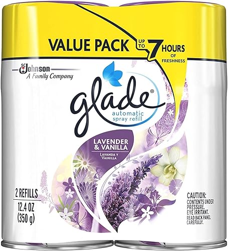Miniatura 2 de Glade Recambio automático en aerosol, lavanda y vainilla, 6.2 onzas, (paquete de 6)