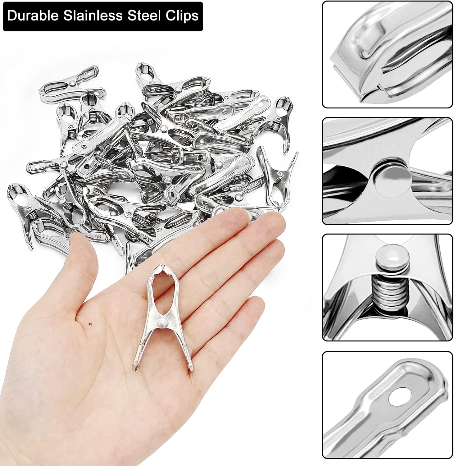 40PCS Greenhouse Clips-Garden Clips-Greenhouse Clamps Film Row Cover Netting Tunnel Hoop Clip Frame Shading Net Rod Clip for Season Plant Extension Support