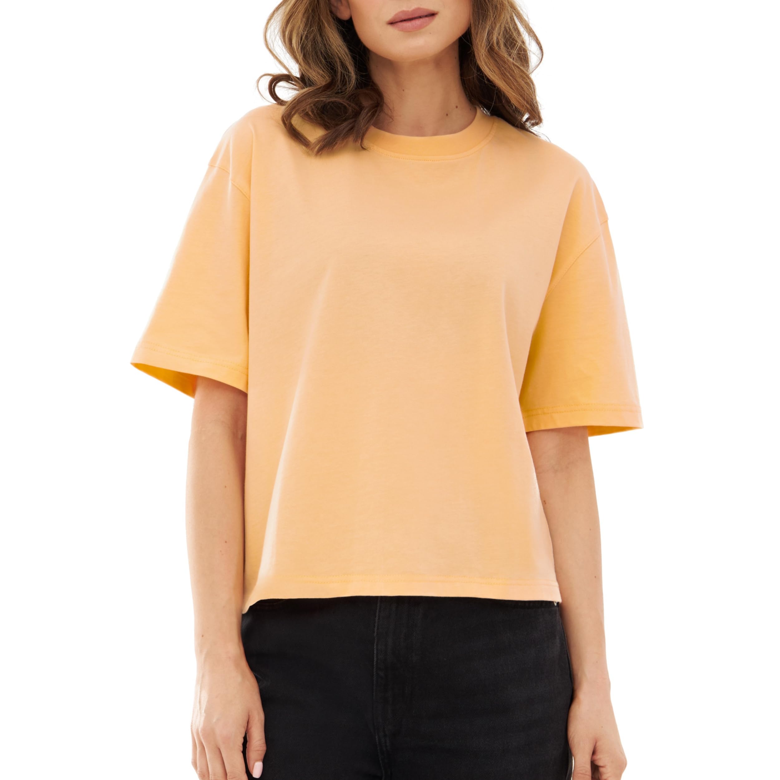 Johnny Urban Cropped Shirt Damen und Herren - Zoey - Kurzes Top aus Baumwolle - Crop Shirt Kurzarm - Basic Tshirt für Sommer