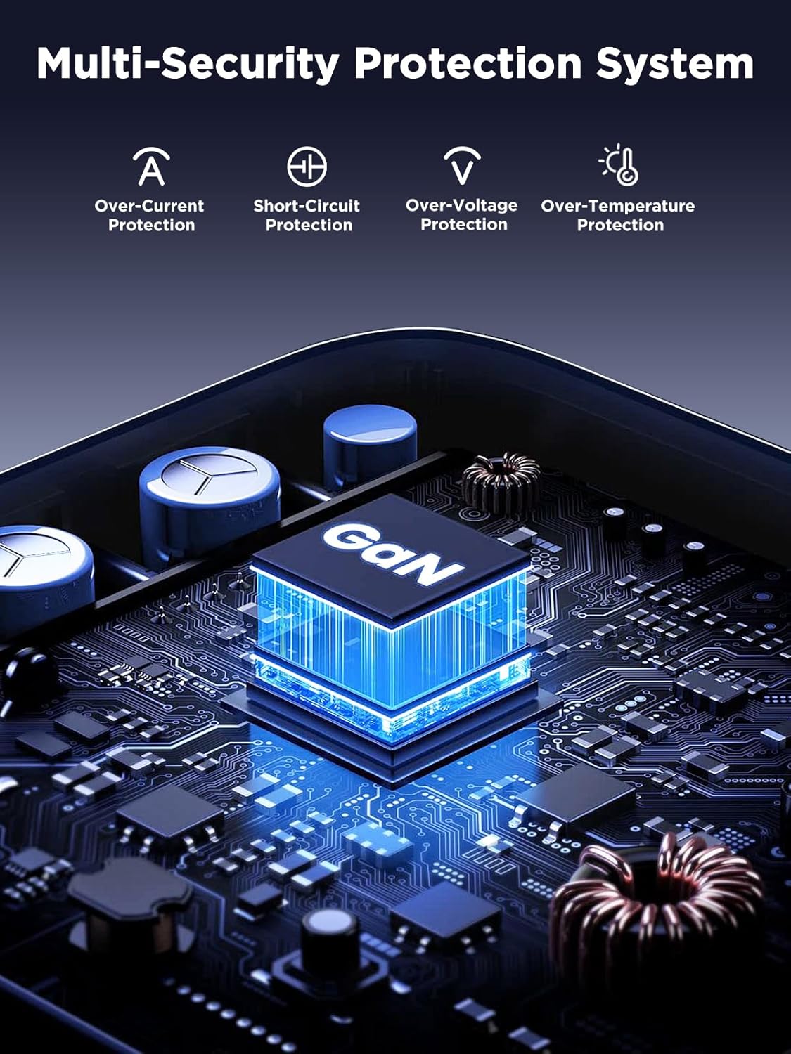 100W Charger for MacBook Pro 14 16 inch MacBook Air 13 15 inch 2025 2024 2023 2022 2021 M4 M3 M2 M1, 100W GaN Power Adapter, 6.6FT USB C to 3 Magnetic 3 Cable, 6.6FT USB C to C Cable - Image 3