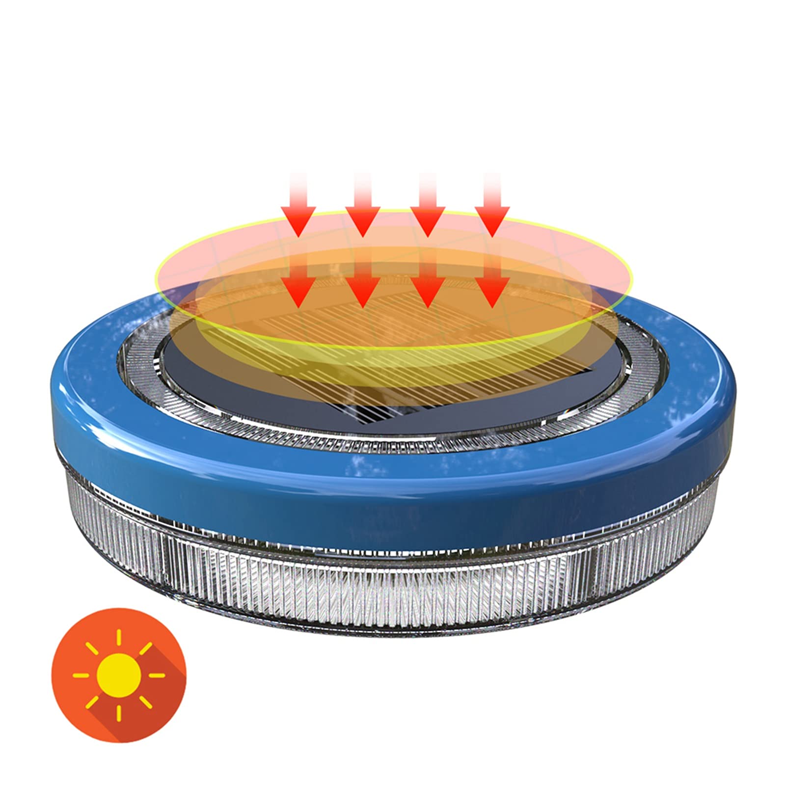 TOPINCN Solar-Schwimmlichter, wasserdichte LED-Schwimmbadlampe, Hell und Farbenfroh, Energiesparend für den Außenbereich, Geeignet für Pools, Teiche, Gärten, Seen