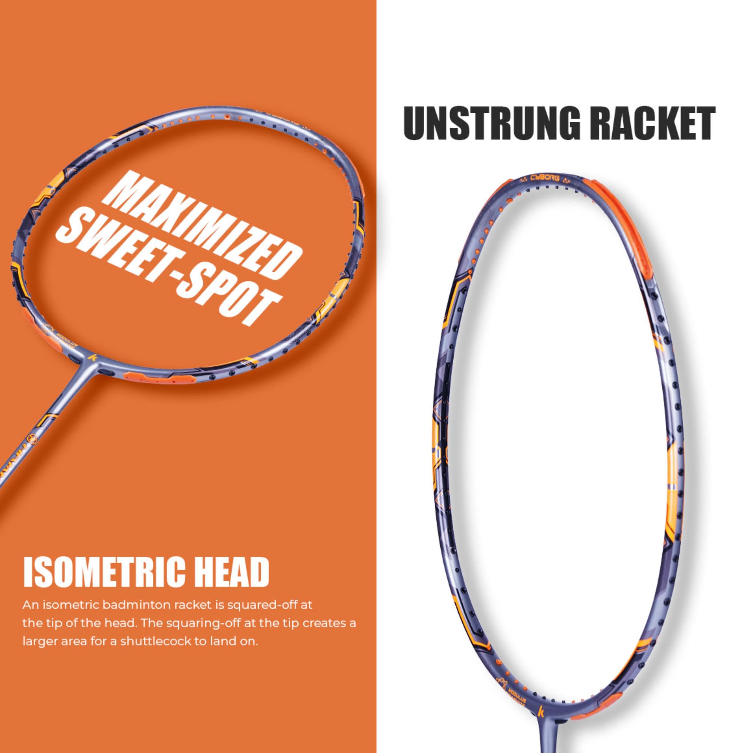 Buy Kawasaki Hammer 6770 Unstrung Badminton Racket (Orange