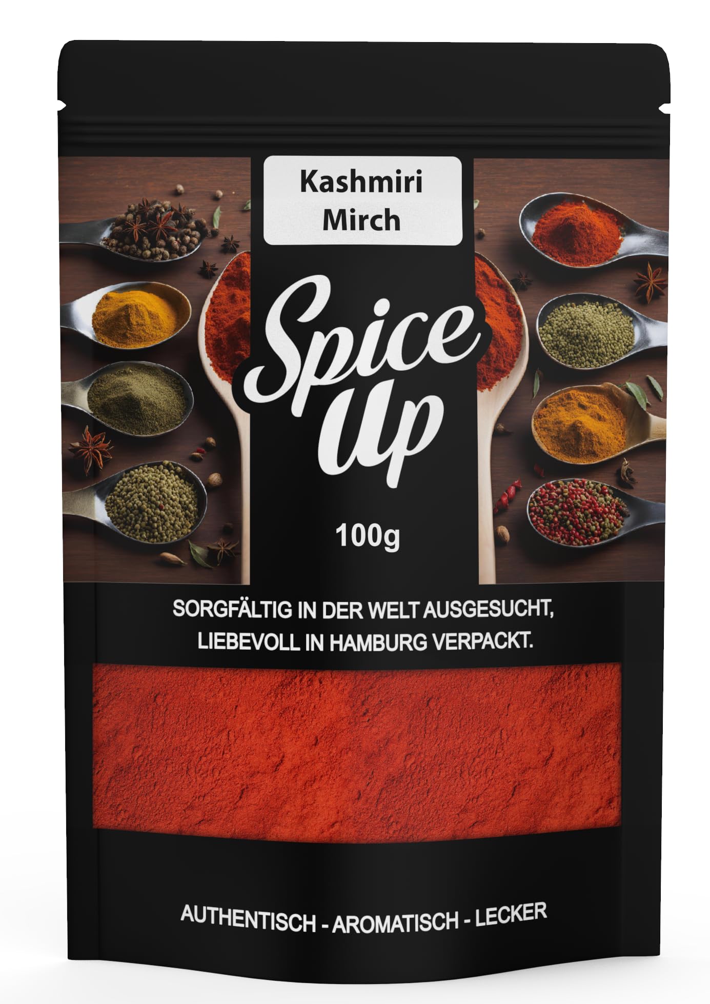 Spice Up Kashmiri Mirch 100g – Mildes Chilipulver mit intensiver Farbe – Indisches Gewürz für Curry, Tandoori & vegane Küche – 100 % natürlich, ohne Zusatzstoffe - Ayurveda Heilkunde