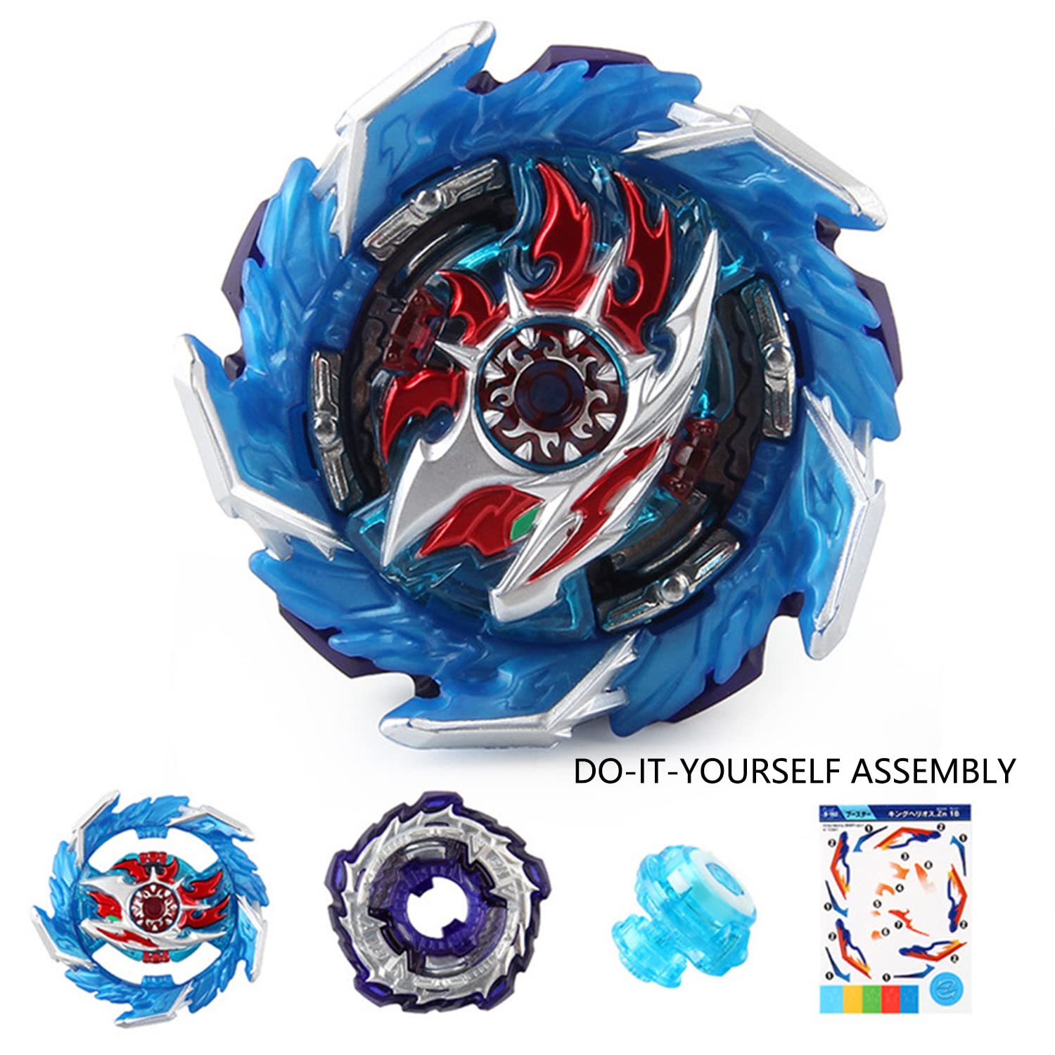 Occuwzz 4D Fusion Metal Master,Burst Gyro Blade Toy Set 8 Spinning