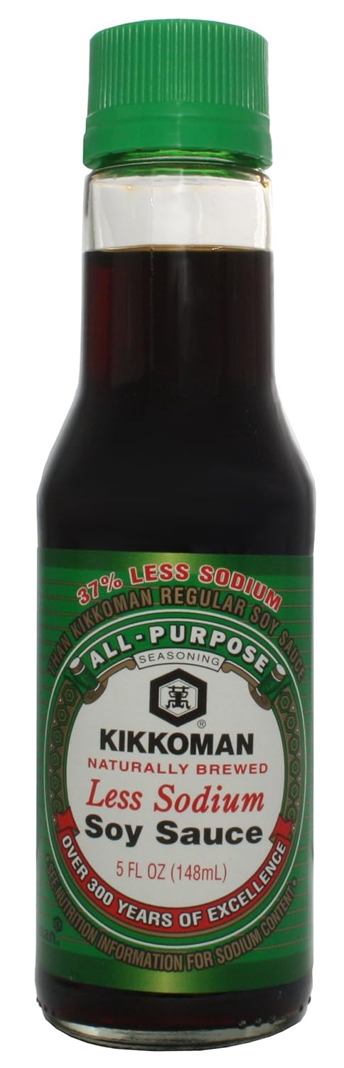 Kikkoman Lite Soy Sauce, 64-Ounce (Pack of 6)