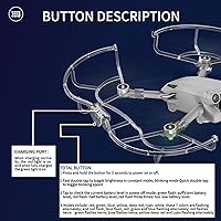 Vista 7 de Protector de hélice luminoso compatible con DJI Mini 3/Mini 3 Pro Drone Quick Release Blade Protectores Hélice, Funda protectora anticolisión
