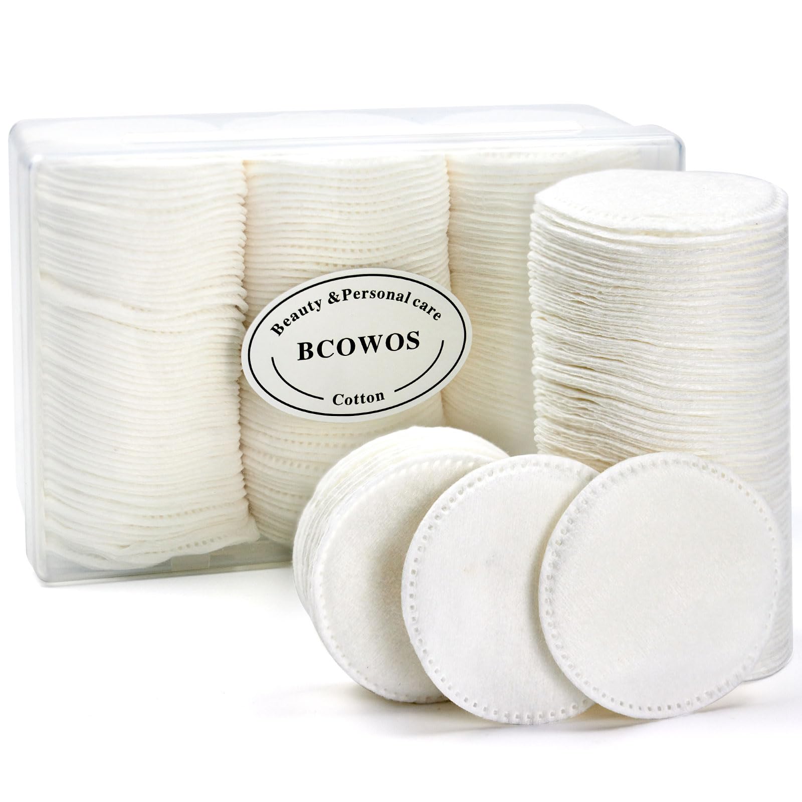 160PCS Cotton Rounds, Cotton Pads for Face, Soft Lint-Free Super Absorbent