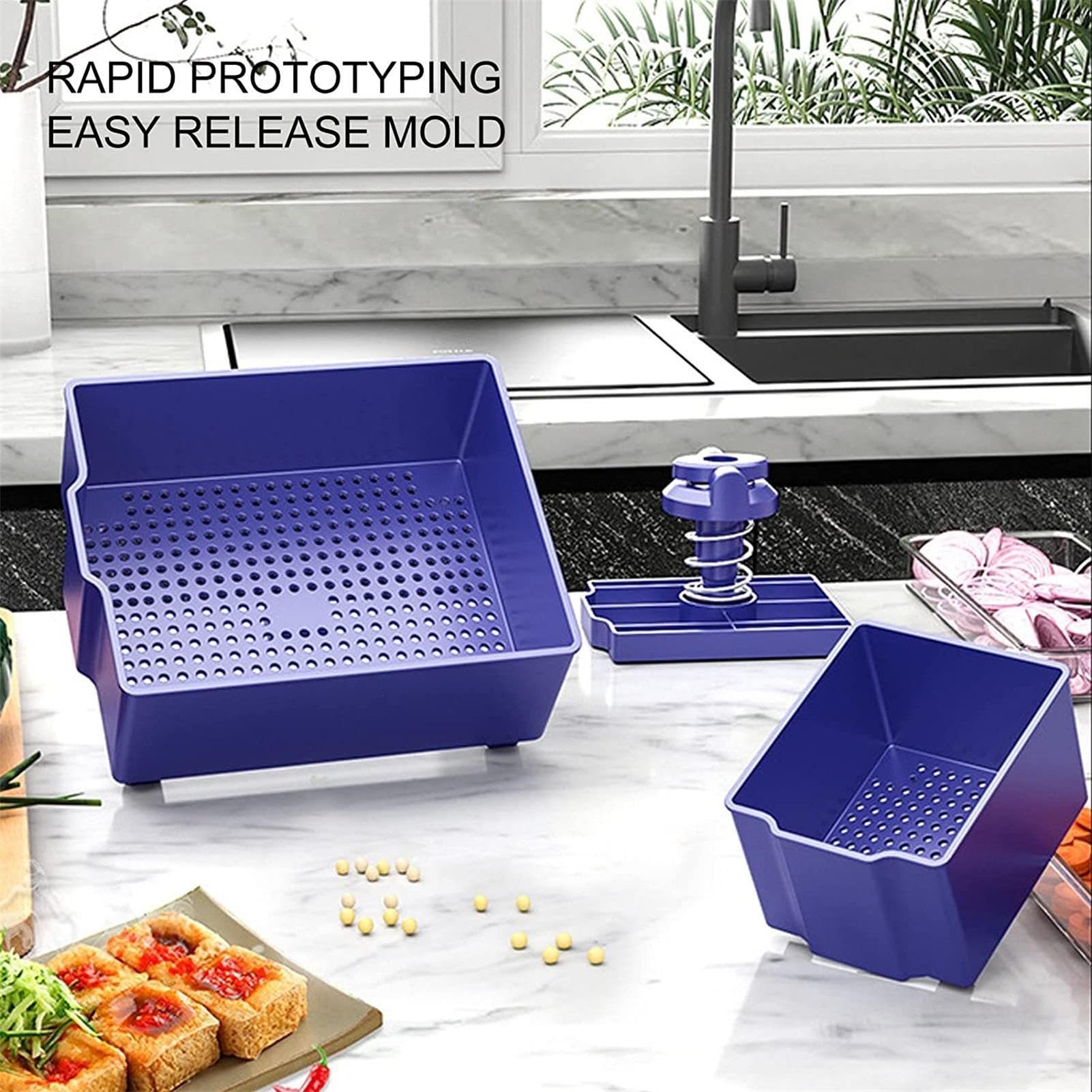 toffu Press - toffu Maker | toffu -Drucker | Käse Paneer Press | toffu Press für Vegan | Einstellbare Toffu -Presse | Toffu Drainer und Sieb | Spülmaschine sichere Toffu Squeezer für köstlichere, Moth
