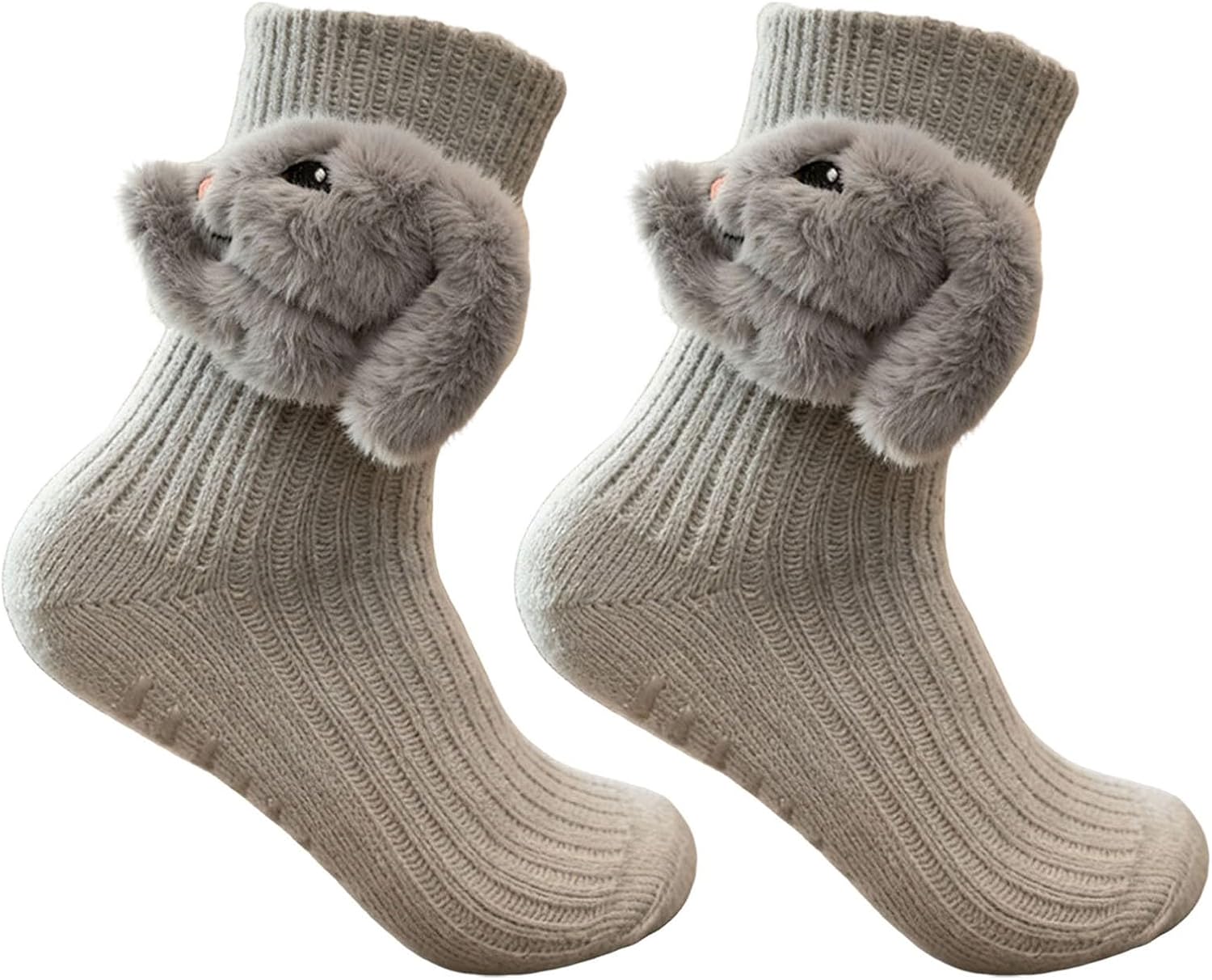 3D gebreide sokken met dieren, dierensokken, handgemaakte gehaakte dierensokken, dubbellaags, warm katoen voor de winter, kerstcadeaus, kerstsokken voor heren en, A06, Eén maat