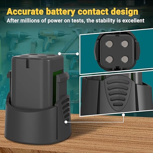 Miniatura 5 de CREABEST Paquete de 2 baterías miniMite de 3500 mAh Ni-MH de 4.8 voltios compatibles con Dremel 755-01 7300-N8 MiniMite 7300-PT para mascotas