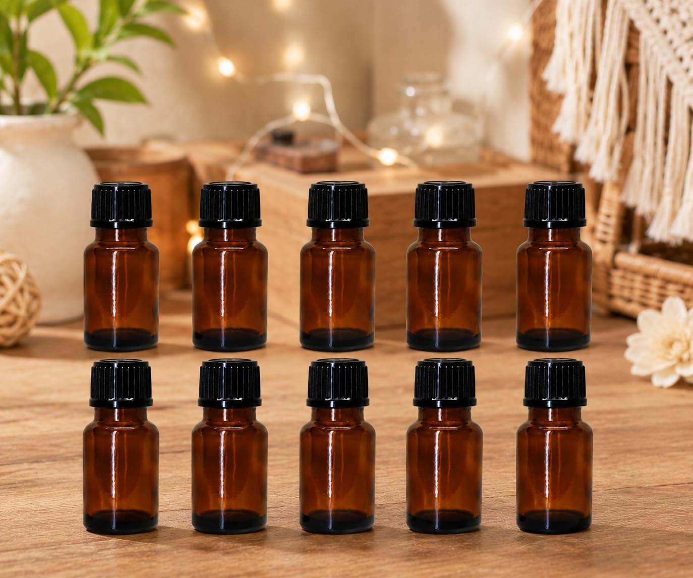 Tiny Amber Glass Wish Bottles for Miniature Gifting 10ml (Set of 10)-image-23