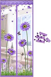 Door Screens For Keeping Out Flies, 175x200 Cm Double Magnetic Fly