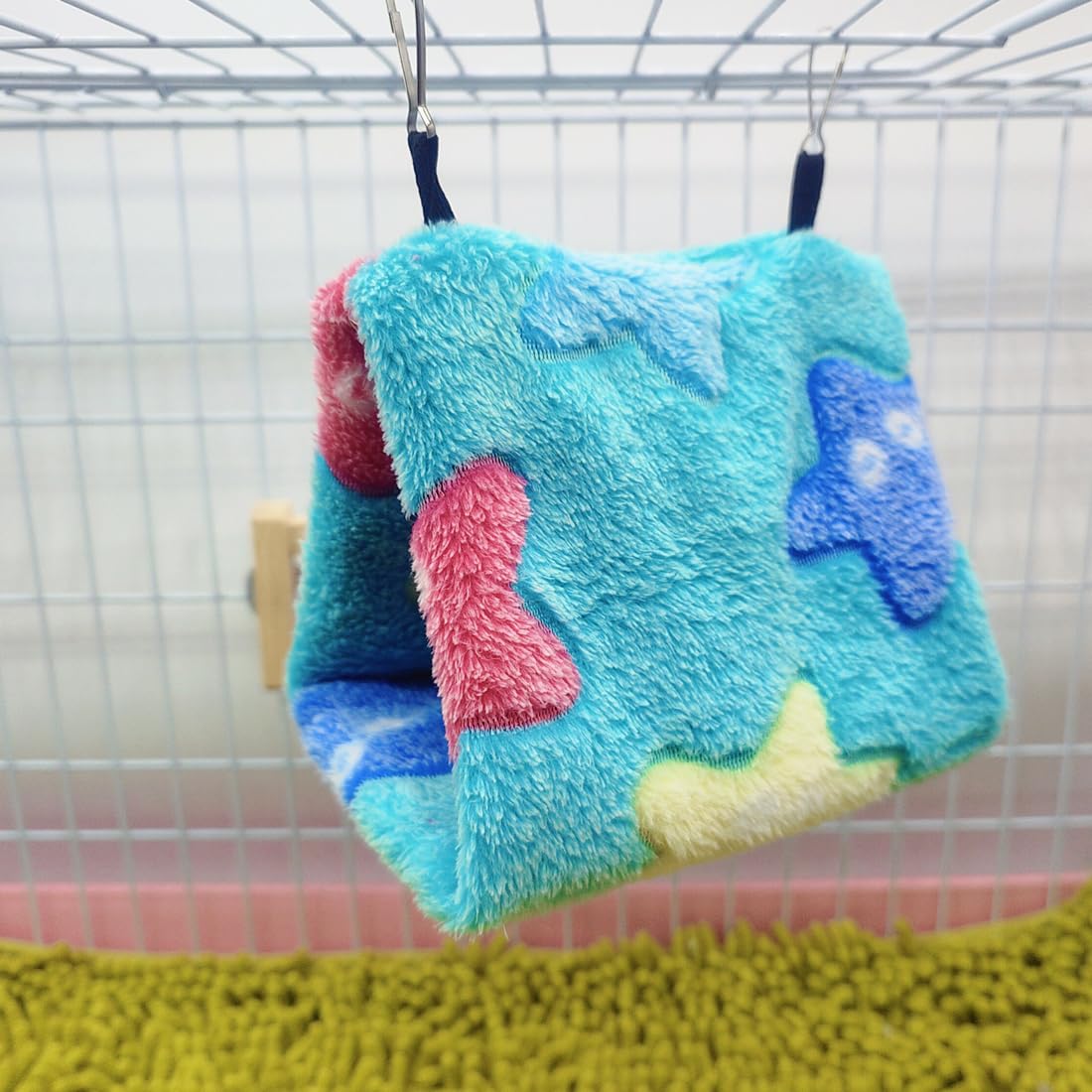 NHP Cage Perroquet,Nid Oiseau,Hamac pour Oiseaux,Nid pour Perruche,Pivoine Perroquet Nid Jouet pour Oiseaux,lit Suspendu pour Cage en Peluche,Nid d'oiseau,Tente,lit Chaud,Animal de Compagnie d'hiver