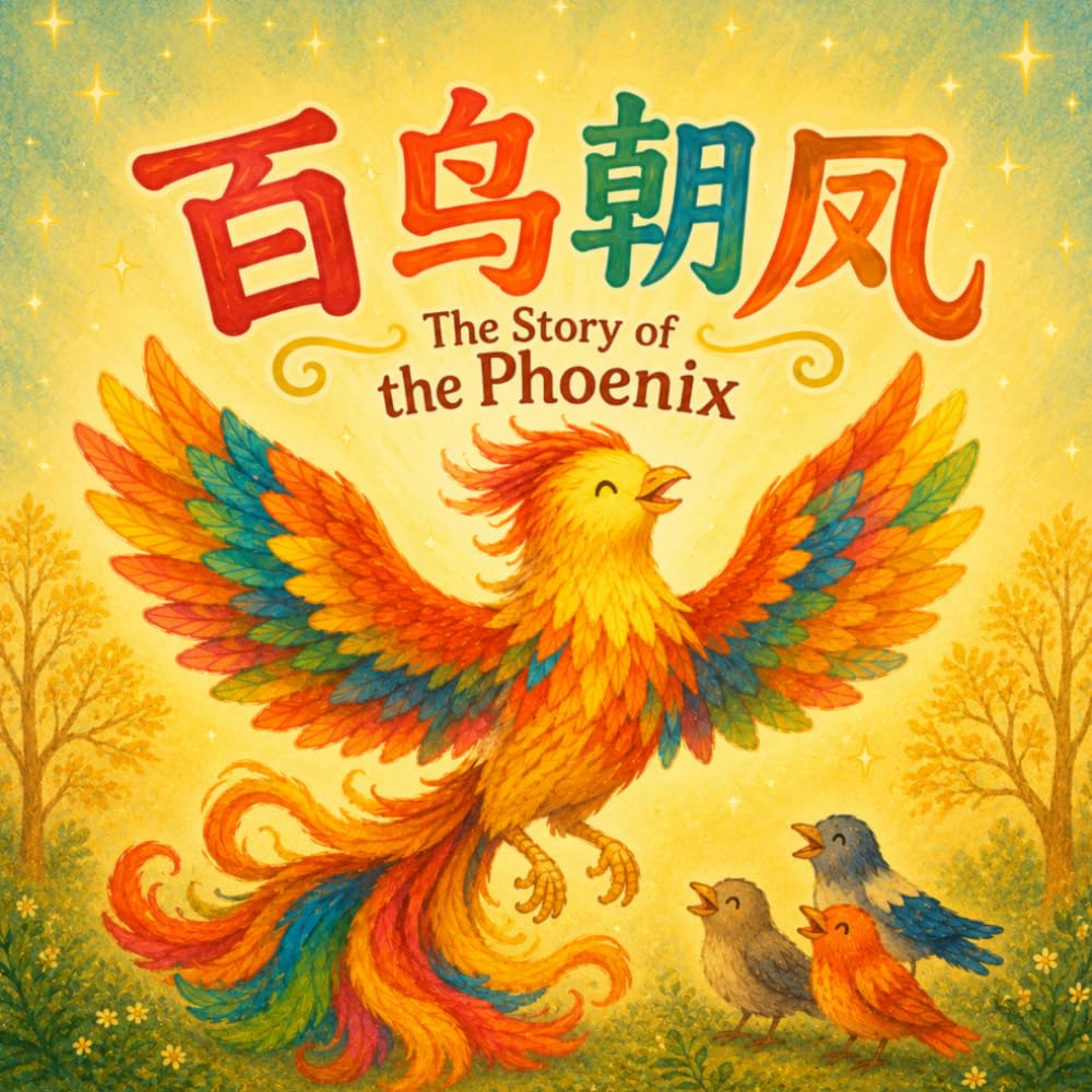 The Story of the Phoenix: Chinese Mythology Stories for Kids in English, Chinese, and Pinyin (English-Chinese Bilingual Kids' Books)