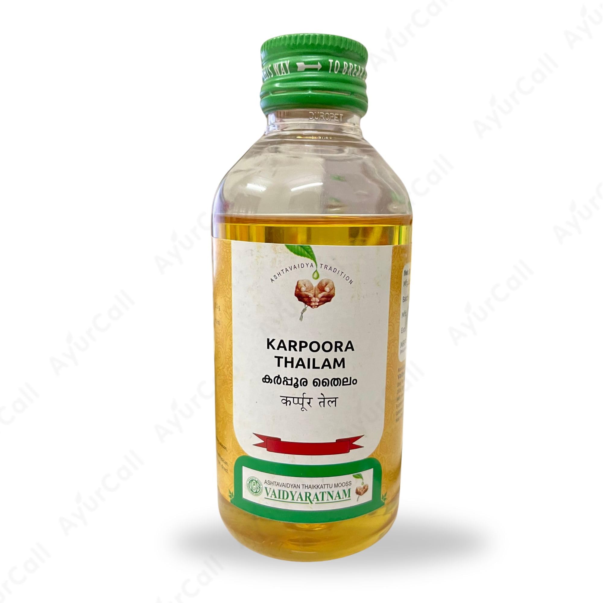 Karpooradi/Karpoora Thailam by Vaidyaratnam Oushadhasala 200ml