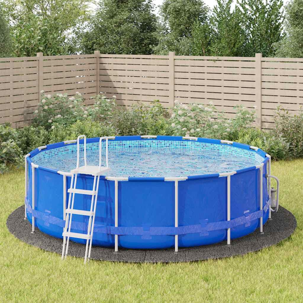 Genérico Tapiz de Suelo Piscina geotextil de poliéster Gris Claro Ø500cm, Cubiertas para Piscina Gris,94221
