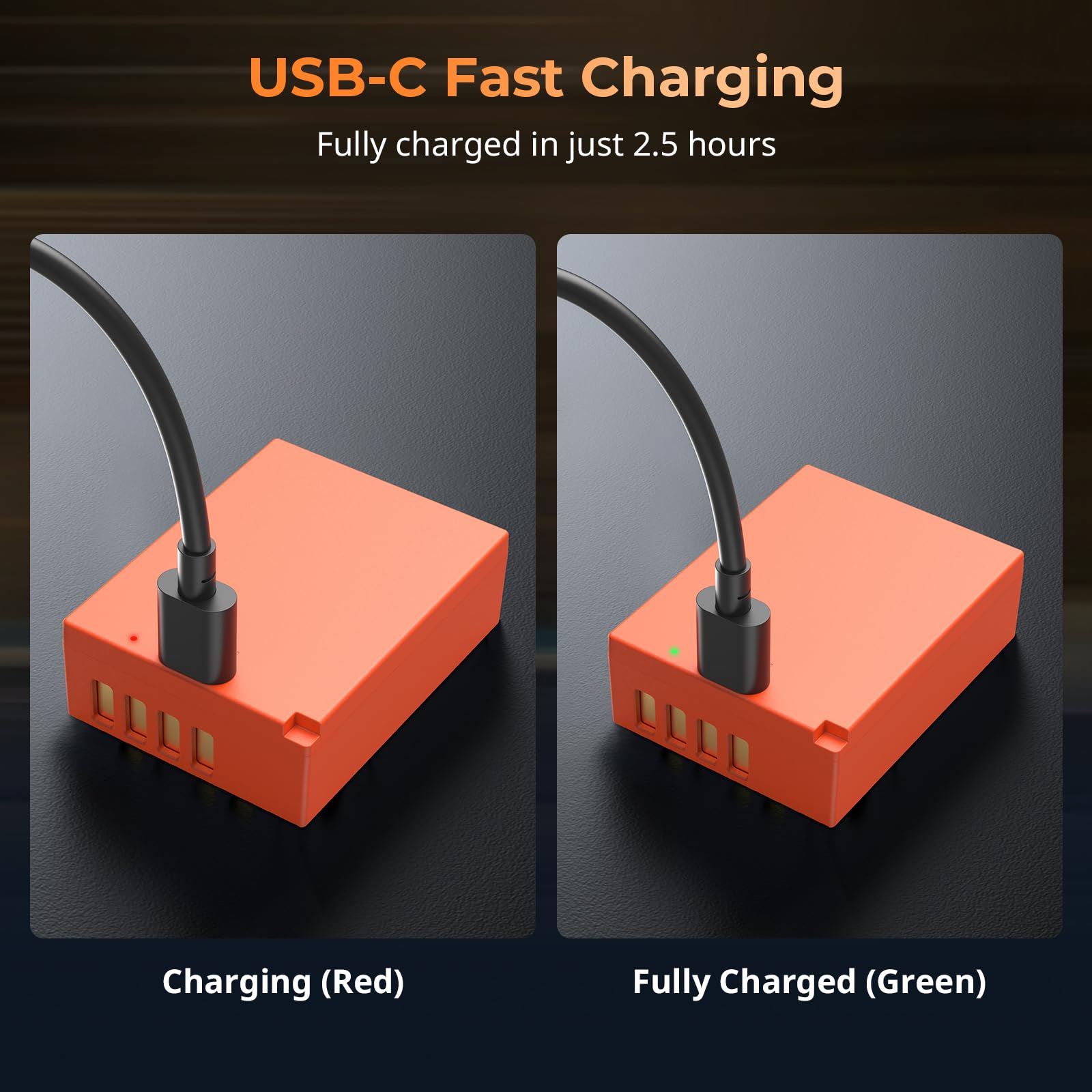 SMALLRIG Battery 1050mAh USB-C Kamera Akku für Fujifilm NP-W126S X100VI, X-S10, X-T100, 2,5H Vollladung, für X-T50, X100V, X-T10, X-T20, X-T30, X-T30 II, X-T200, X-Pro1, X-T2, X-T3, X-M5, X-E5-5088