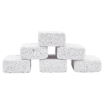 AHANDMAKER Pet Chewing Molar Block Toys, 12pcs Rectangle Lava Block Chew Toy?Molar Teeth Mineral Stone, Chinchilla Teeth Grinding Molar Lava Block Stone