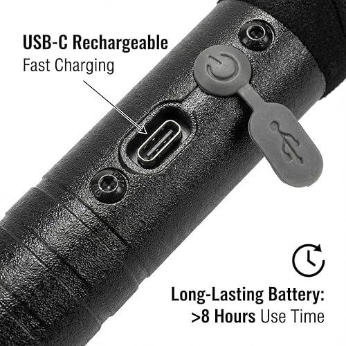 Miniatura 3 de lluminate Your Trail: bastón de seguridad LED premium | Aluminio de grado aeroespacial y PC duradero, IP55 impermeable para senderismo nocturno y