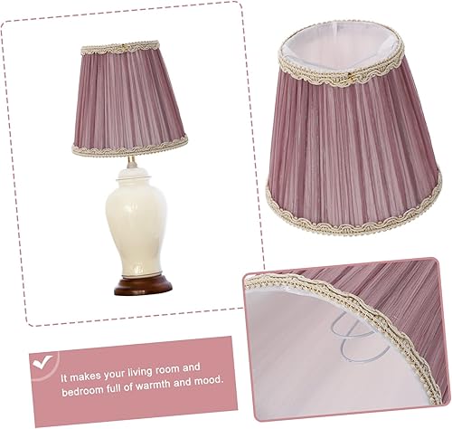 Miniatura 6 de DOITOOL Pantalla de lámpara púrpura reversible con clip para lámpara de techo cubierta de lámpara de techo para lámpara de mesa lámpara de pared