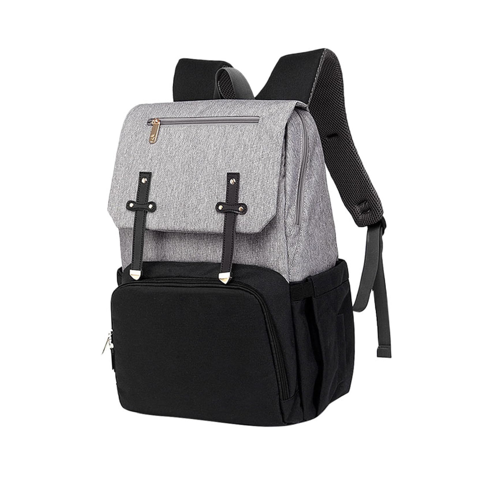 Toddmomy Multifunktionaler Wickelrucksack und Doppelten Schultertaschen aus Oxford Stoff mit Großer Kapazität für Einkauf und Reisen